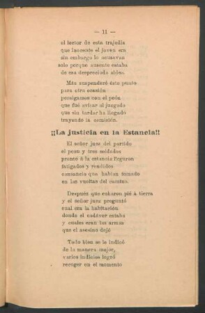 ¡¡La justicia en la estancia!!
