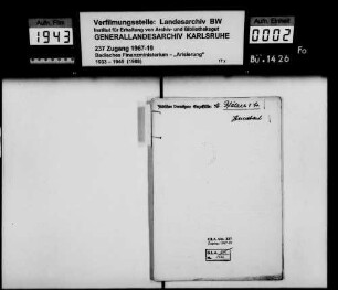 Pfälzer, Theodor und Ernst Günzburger, Zigarrenfabrik in Hemsbach Käufer: Lorenz Freiburg, Kaufmann in Hitdorf am Rhein Lagerbuch-Nr. 49 und 54 Hemsbach