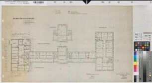 Arnsberg, Amtsgericht und Gerichtsgefängnis, 2. Obergeschoss, Grundriss, Baubestandszeichnung