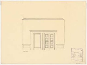 Schloss Posen, Posen Umbau: Wandabwicklung 1:20