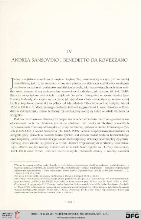 IV. Andrea Sansovino i Benedetto da Rovezzano