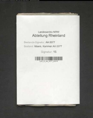 Landtagsfähigkeit und andere adlige Vorrechte der Häuser Asterlagen, Ingenhoven (ehemals Gyssenberg), Lauersfort und Bloemersheim