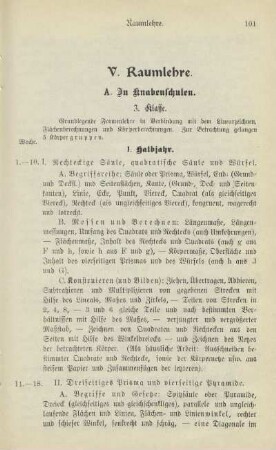 V. Raumlehre