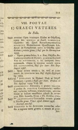 1) Graeci veteres