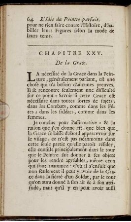 Chapitre XXV. De la Grace