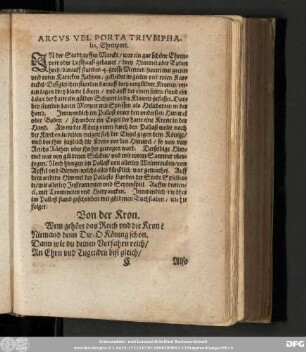 Arcus Vel Porta Triumphalis, Ehrenport.