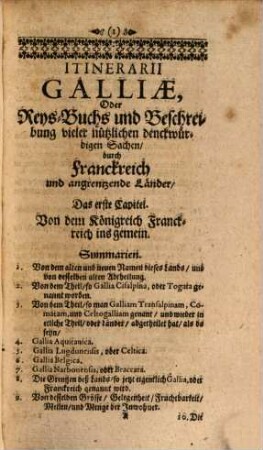 Itinerarii Galliae