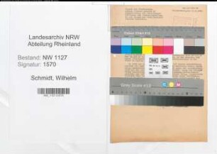 Entnazifizierung Wilhelm Schmidt , geb. 16.02.1911 (Tiefbautechniker)