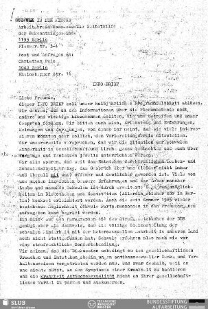 [1.]1985: Info-Brief