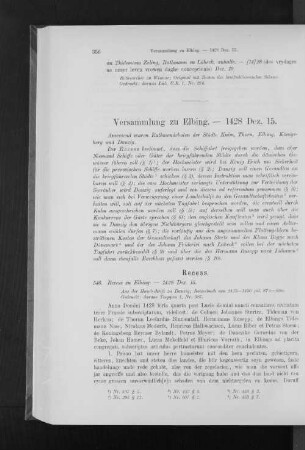 Versammlung zu Elbing. - 1428 Dez. 15.