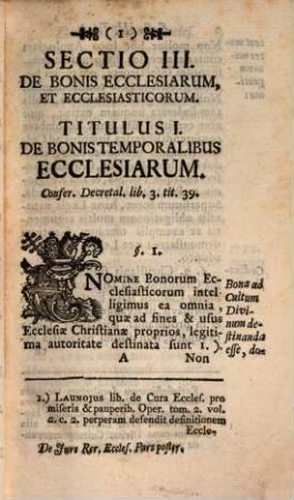 De iudiciis ecclesiasticis ad Germaniae catholicae principia et usum, 3. Complectens Sectionem III.