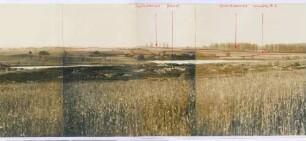 Foto eigener und russischer Stellungen nordwestlich Posdyntki (mittlerer linker Bildteil)