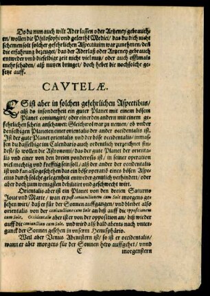 Cautelae.