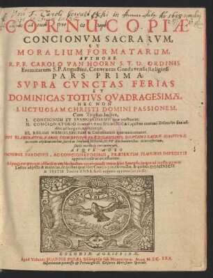 1: Supra Cunctas Ferias Et Dominicas Totius Quadragesimae, Nec Non Luctuosam Christi Domini Passionem