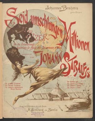 Seid umschlungen Millionen! : Walzer für die Internationale Ausstellung für Musik und Theaterwesen in Wien ; op. 443