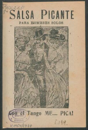 Salsa picante : para hombres solos ; con el tango Me.... pica!