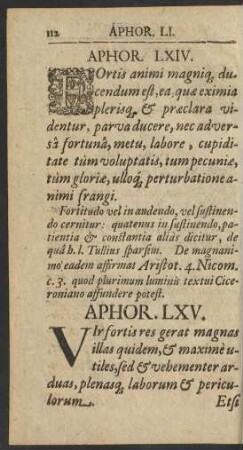 Aphor. LXIV.