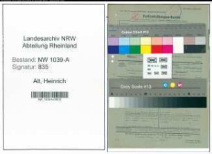 Entnazifizierung Heinrich Alt , geb. 00.00.0000 (Polizeibeamter)