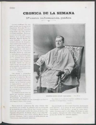 [Fotografía de] Monseñor Manuel Ballón, Vicario Capitular