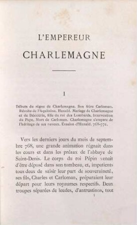 L' empereur Charlemagne : [Karl der Grosse.]