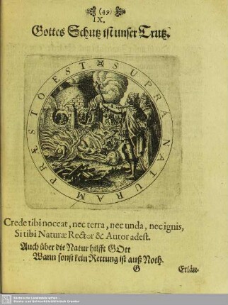 IX. Gottes Schutz bist unser Trutz