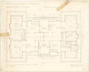 Fischer, Theodor; Nürnberg; Haus Adelsberger - Grundriss DG