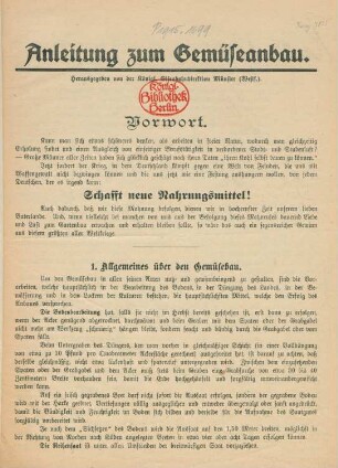 Anleitung zum Gemüseanbau