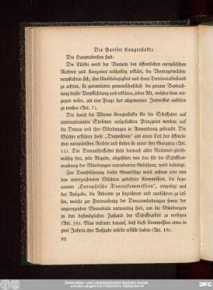 Die Pariser Kongreßakte