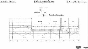 Beuron: Empfangsgebäude Bahnsteigdach Grundriss