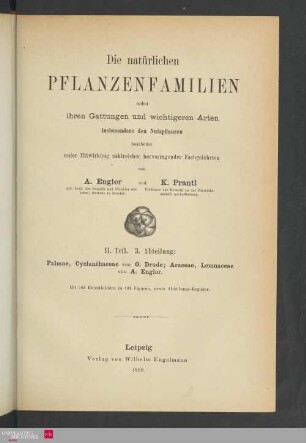 Teil 2 : Abteilung 3: Palmae ...