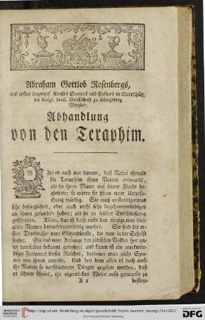 [Schrift I-III]