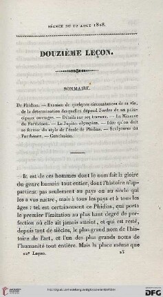 Douzième leçon