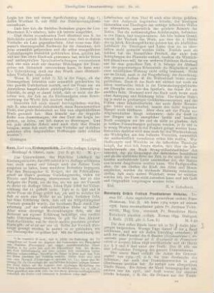 465-466 [Rezension] Hase, Karl von, Kirchengeschichte