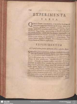 Experimenta Varia