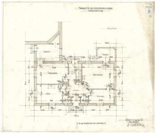 Bestelmeyer, German; Murnau am Staffelsee (Bayern); Ev. Kirche und Pfarrhaus - Pfarrhaus (Grundriss EG)