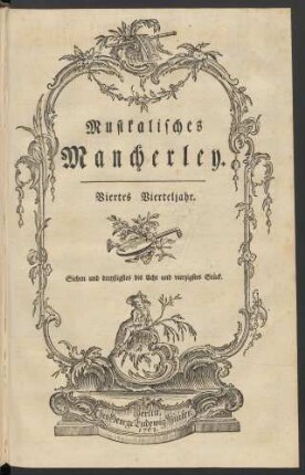 Viertes Vierteljahr. Sieben und dreyßigstes bis Acht und vierzigstes Stück