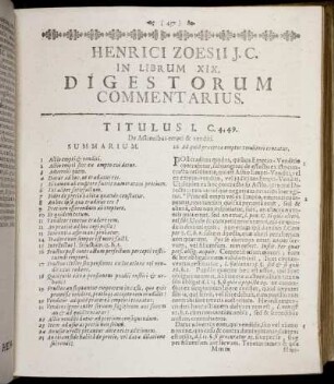 In Librum XIX. Digestorum Commentarius. - In Librum XX. Digestorum Commentarius.