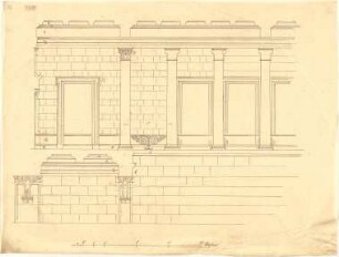 Klenze, Leo von; St. Petersburg (Russland); Eremitage - Schnitt