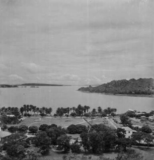 Panoramaaufnahme : Panoramaaufnahme eines Stadtviertels von Mwanza