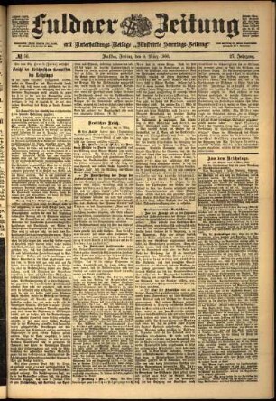 Ausgabe vom Freitag, den 09. März 1900.