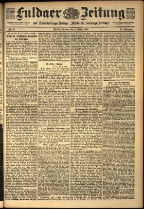 Ausgabe vom Freitag, den 09. März 1900.