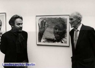 Ausstellung: "Minetti"; 31 Fotografien Bernhard Minettis bearbeitet von Arnulf RIchter (Maler, Österreich); Nationalgalerie; Postdamer Straße 50 (Tiergarten)