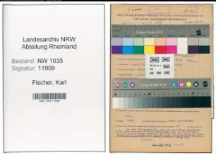 Entnazifizierung Karl Fischer , geb. 02.04.1897 (Laboratoriumsleiter)