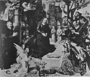 Portinari-Altar — Mittelbild: Die Anbetung des Christuskindes