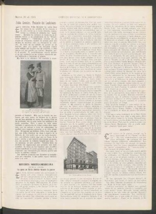 La opera en Norte América durante la guerra : En Nueva York [y] Boston