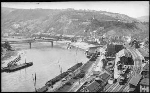 Aussig. Blick ins Elbtal mit Ferdinandshöhe