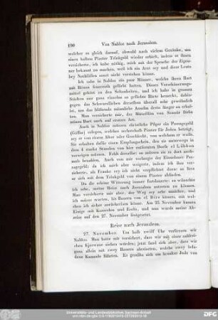 Reise nach Jerusalem.