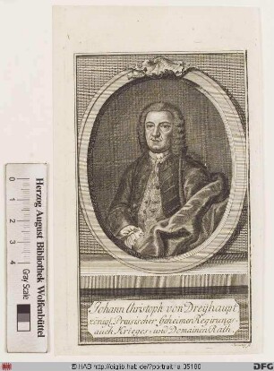 Bildnis Johann Christoph Dreyhaupt (1742 von)