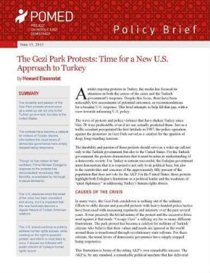 The Gezi Park protests : time for a new U.S. approach to Turkey