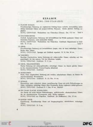 Keramik (Sung- und Yüan-Zeit) (Nr. 31-81)